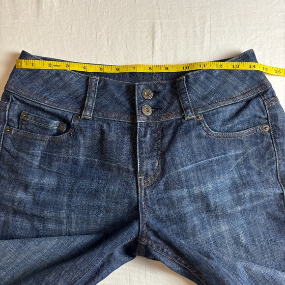 London Jean Low-Rise Bootcut Jeans with Double-Button Waist - Size 6 - Picture 6 of 9